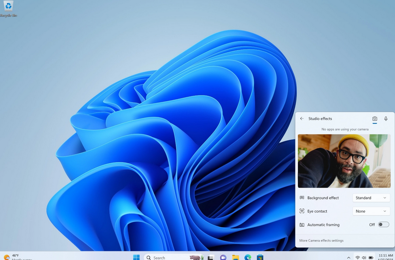 Windows 11发布更新:任务栏集成了必应聊天截图