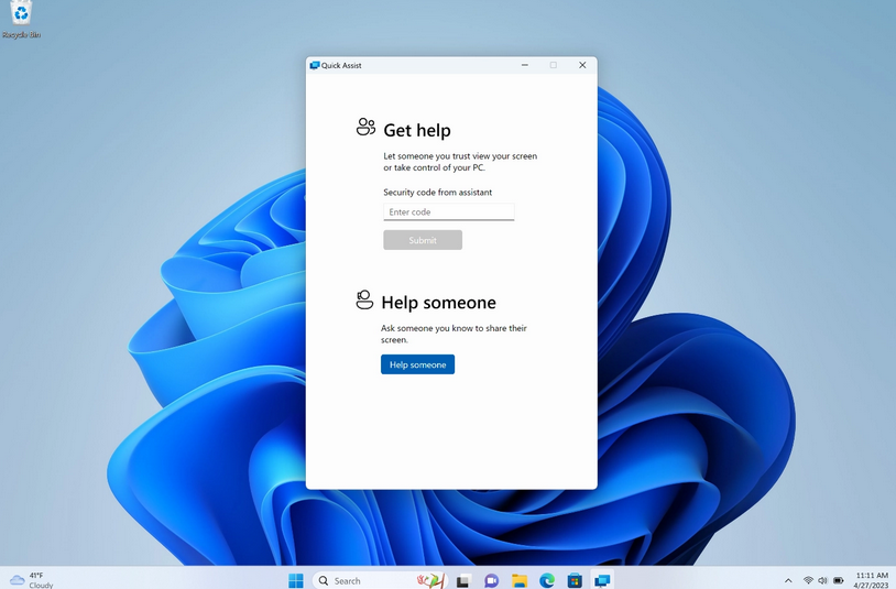 Windows 11发布更新:任务栏集成了必应聊天截图