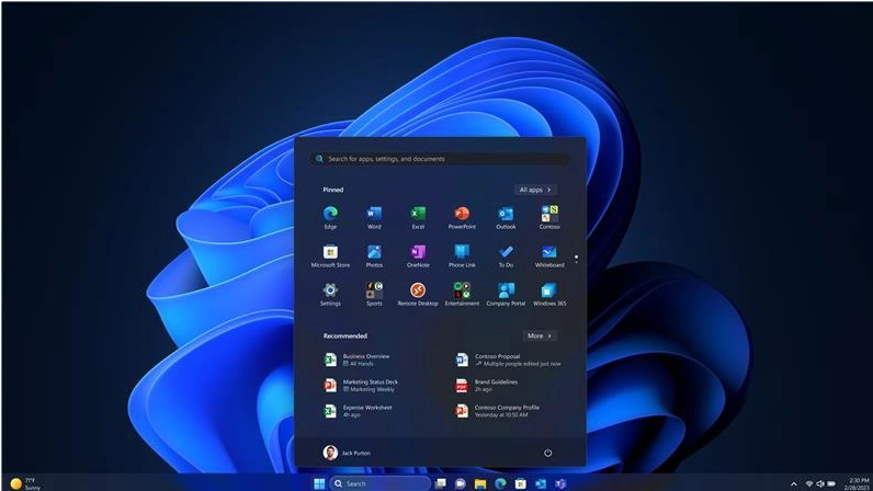 Windows 11发布更新:任务栏集成了必应聊天截图