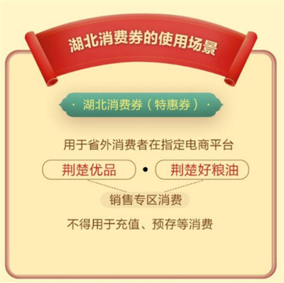 湖北消费券在哪可以使用
